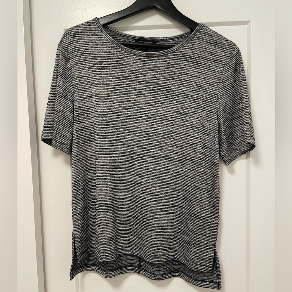 NWOT Banana Republic Striped knit boyfriend tee